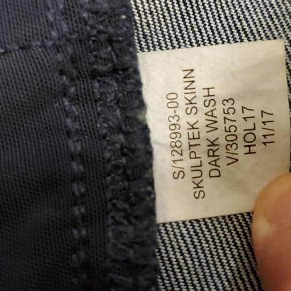 Athleta Sculptek Dark Wash Skinny Jeans 4 EUC - Picture 6 of 12